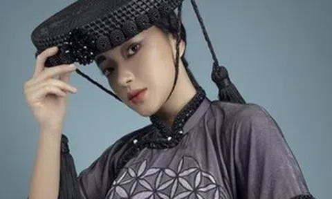 Châu Bùi tung bộ ảnh mới, đẹp ma mị với áo dài tranh cổ